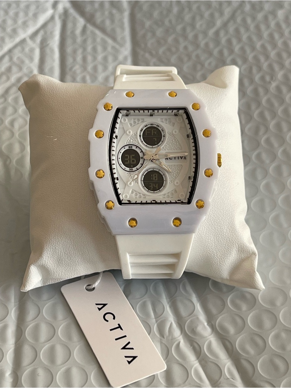 Activa X Invicta Digital Essentials Men's Watch - 42.8mm, White new - Picture 2 of 12